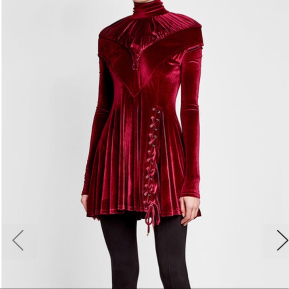 Y/Project Dresses & Skirts - Y/Project velvet dress with lace up NWT size 38